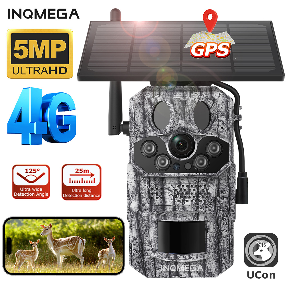 Garden Camera - INQMEGA4G 2K 5MP PIR Motion Activated