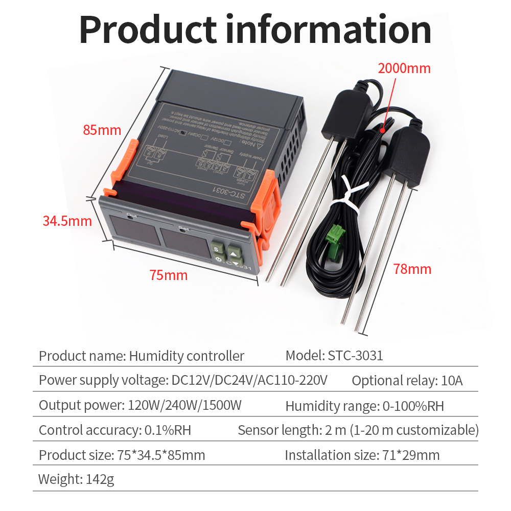 STC-3029 / 3030 / 3031 Moistur - огляд і ціна Plant Sensor