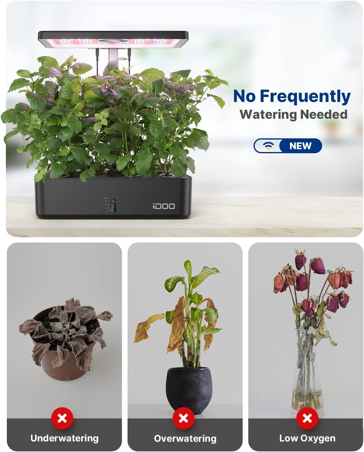 12 Pods WiFi Hydroponics Growi - огляд і ціна Hydroponic Grow Pod