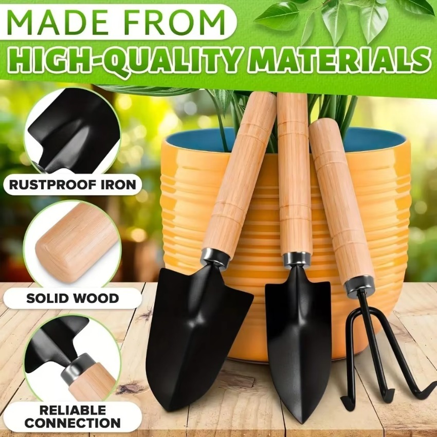 3Pcs/Set Mini Gardening Tools  - огляд і ціна Indoor Garden Kit