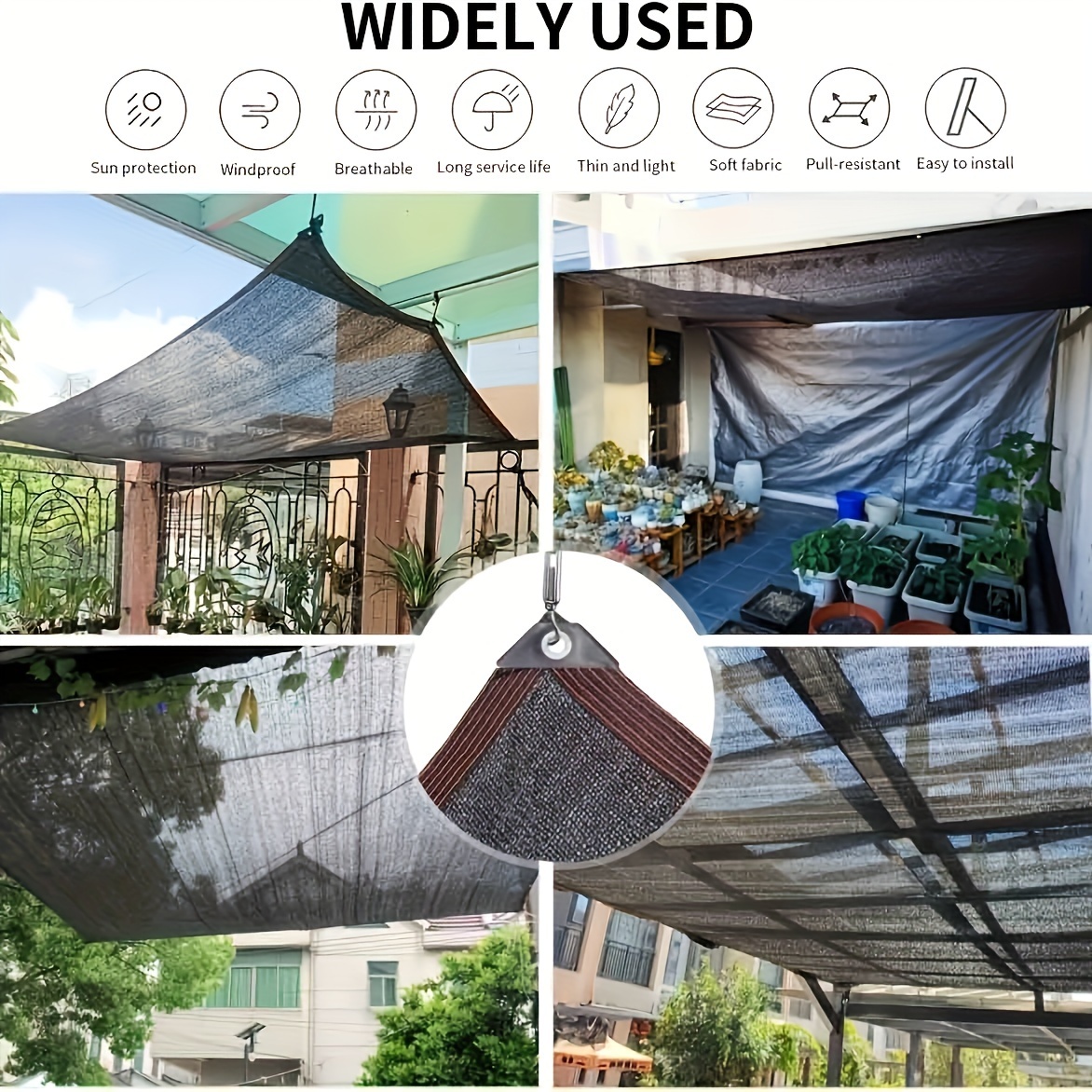 2-15m Black Sunshade Net Sun S - огляд і ціна Plant Monitor